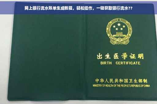 网上银行流水账单生成教程，轻松操作，一键获取银行流水??