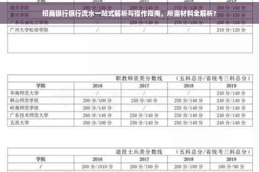 招商银行银行流水一站式解析与操作指南，所需材料全解析?