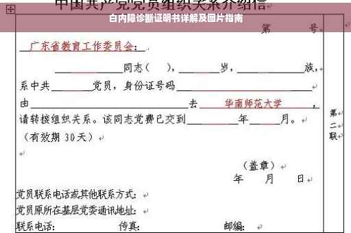 白内障诊断证明书详解及图片指南
