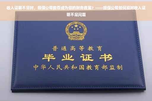 收入证明不足时，担保公司能否成为你的财务救星？——担保公司如何应对收入证明不足问题