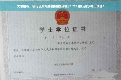 文章解析，银行流水是否需到银行打印？??? 银行流水打印攻略！
