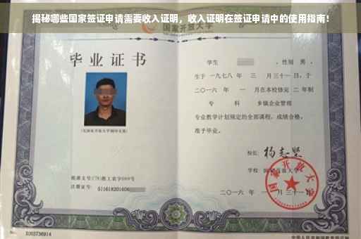 揭秘哪些国家签证申请需要收入证明，收入证明在签证申请中的使用指南！