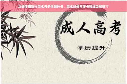 正确使用银行流水与多张银行卡，流水记录与多卡管理全解析??