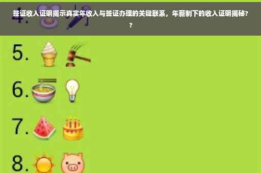 签证收入证明揭示真实年收入与签证办理的关键联系，年薪制下的收入证明揭秘??