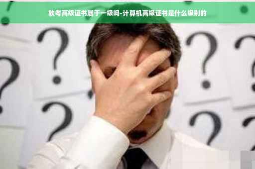 软考高级证书属于一级吗-计算机高级证书是什么级别的