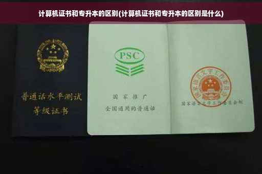 计算机证书和专升本的区别(计算机证书和专升本的区别是什么)