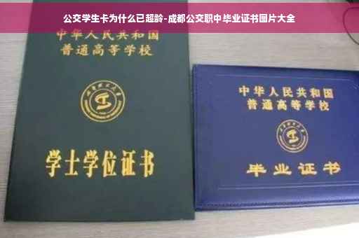 公交学生卡为什么已超龄-成都公交职中毕业证书图片大全