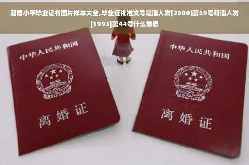 淄博小学毕业证书图片样本大全,毕业证批准文号是淄人发[2000]第59号和淄人发[1993]第44号什么意思