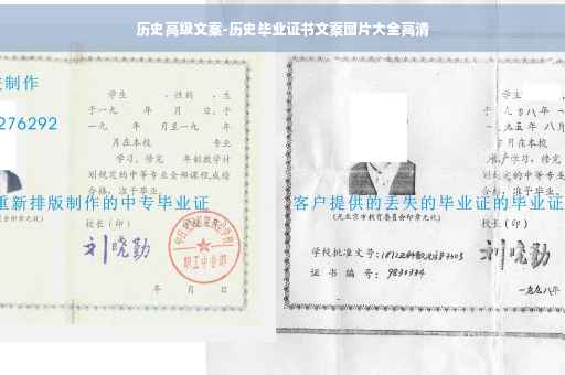 历史高级文案-历史毕业证书文案图片大全高清
