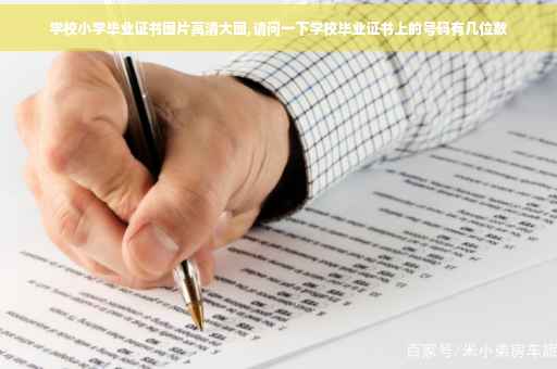学校小学毕业证书图片高清大图,请问一下学校毕业证书上的号码有几位数