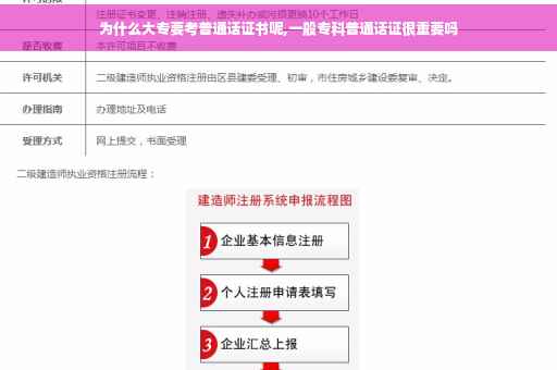 为什么大专要考普通话证书呢,一般专科普通话证很重要吗