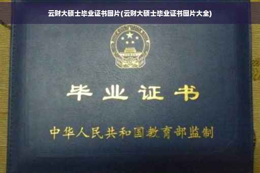 云财大硕士毕业证书图片(云财大硕士毕业证书图片大全)