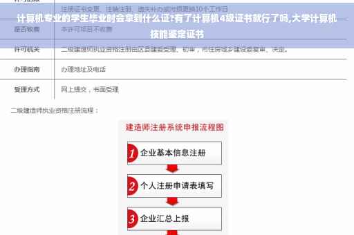 计算机专业的学生毕业时会拿到什么证?有了计算机4级证书就行了吗,大学计算机技能鉴定证书