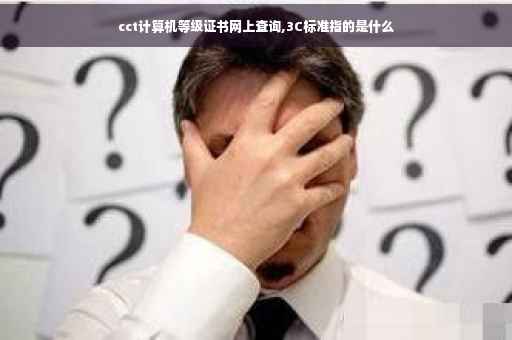 cct计算机等级证书网上查询,3C标准指的是什么