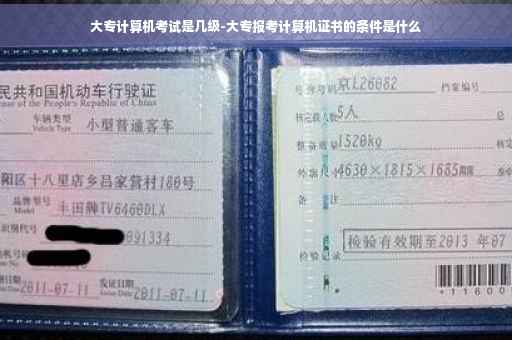 大专计算机考试是几级-大专报考计算机证书的条件是什么
