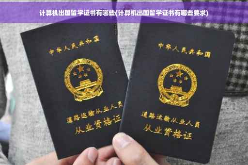 计算机出国留学证书有哪些(计算机出国留学证书有哪些要求) 计算机出国留学证书有哪些(计算机出国留学证书有哪些要求)