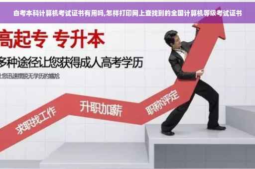 自考本科计算机考试证书有用吗,怎样打印网上查找到的全国计算机等级考试证书
