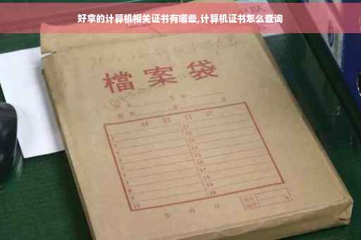 好拿的计算机相关证书有哪些,计算机证书怎么查询