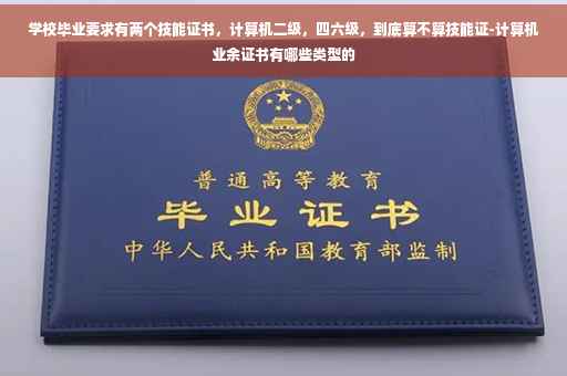 学校毕业要求有两个技能证书，计算机二级，四六级，到底算不算技能证-计算机业余证书有哪些类型的
