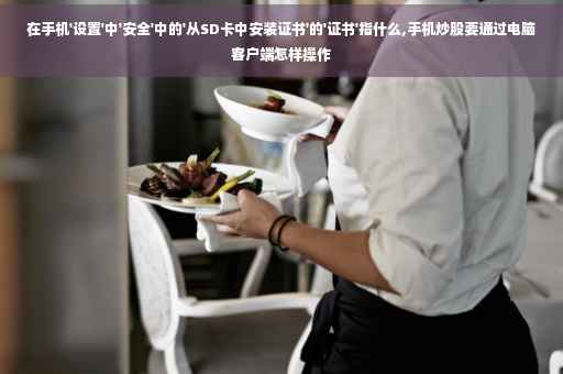 在手机'设置'中'安全'中的'从SD卡中安装证书'的'证书'指什么,手机炒股要通过电脑客户端怎样操作